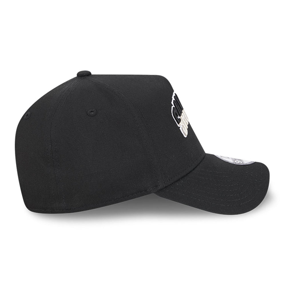 new era san antonio spurs nba arch black 9forty a frame adjustable cap opposite side or other angle view