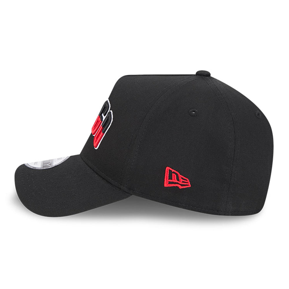 new era chicago bulls nba arch black 9forty a frame adjustable cap side