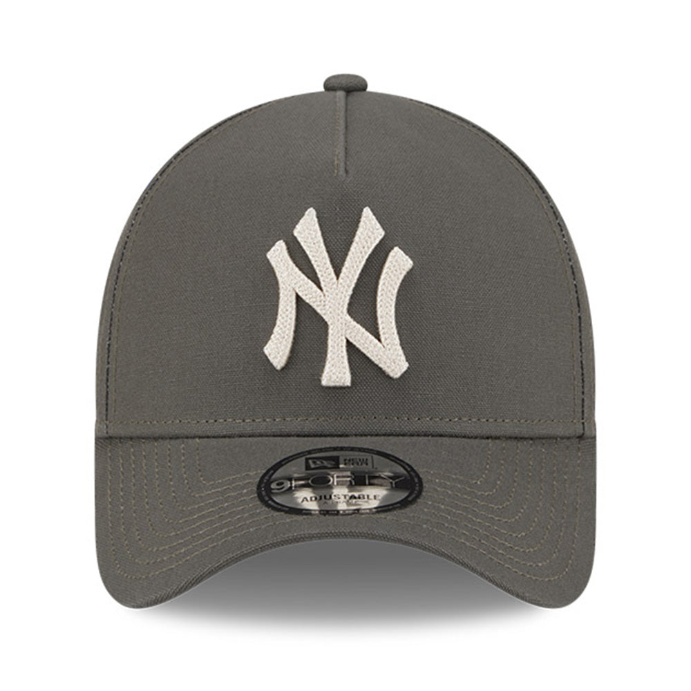 new york yankees moss canvas chainstitching dark moss 9forty a frame adjustable cap opposite