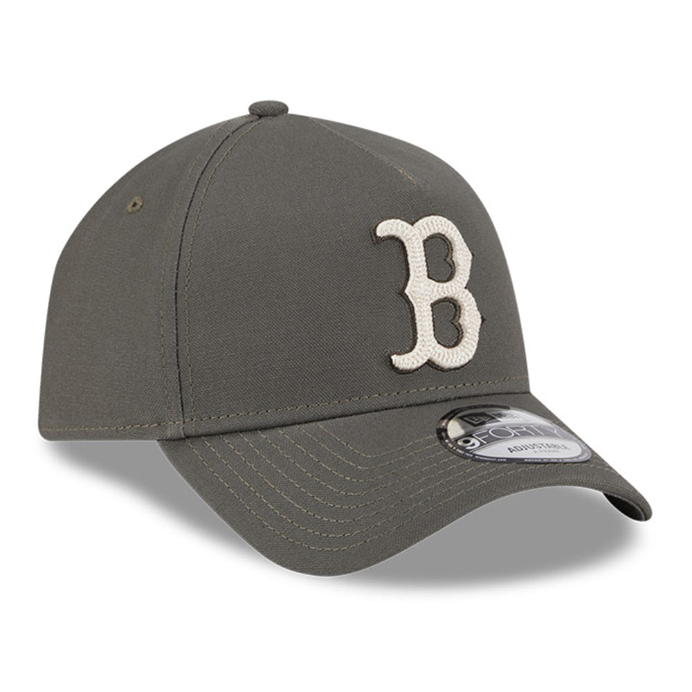 boston red sox moss canvas chainstitching dark moss 9forty a frame adjustable cap opposite