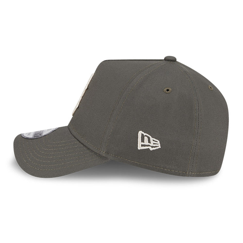 boston red sox moss canvas chainstitching dark moss 9forty a frame adjustable cap side