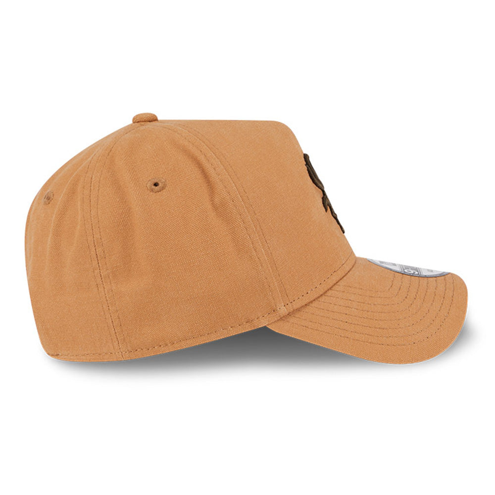 new era chicago white sox washed canvas bronze 9forty a frame adjustable cap opposite side or other angle view