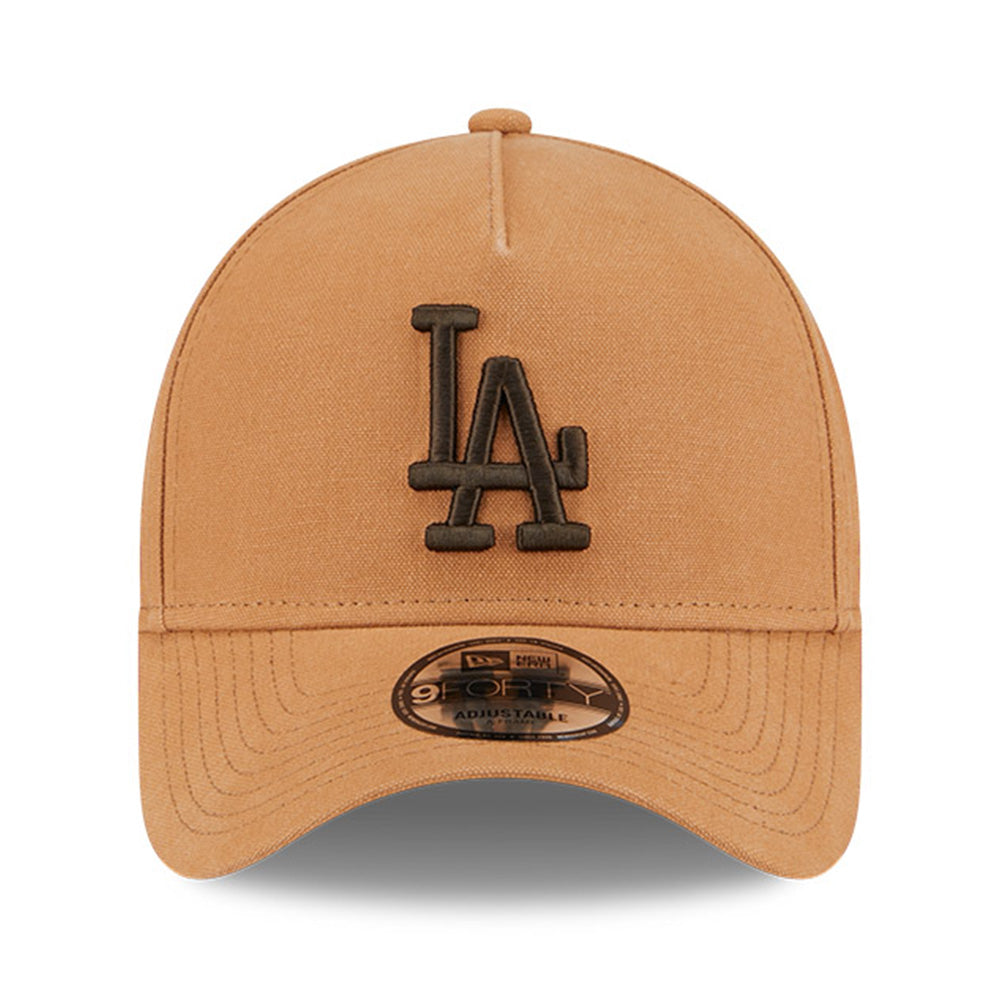 new era los angeles dodgers washed canvas bronze 9forty a frame adjustable cap opposite