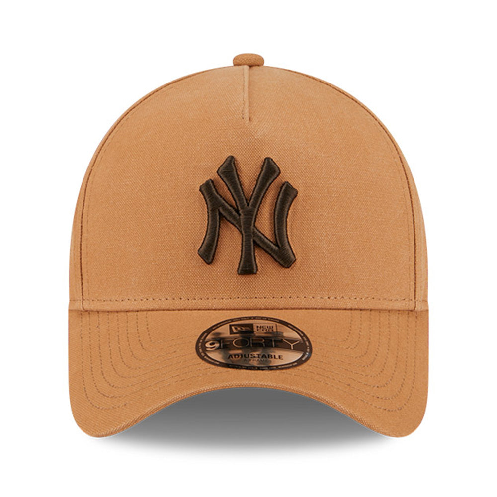 new era new york yankees washed canvas bronze 9forty a frame adjustable cap opposite