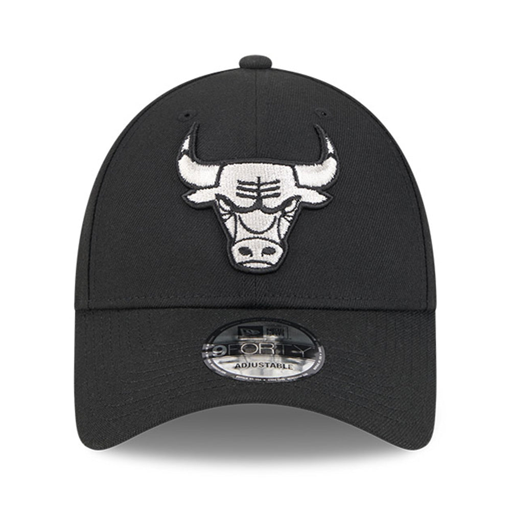chicago bulls black metallic q325 9forty snapback cap opposite