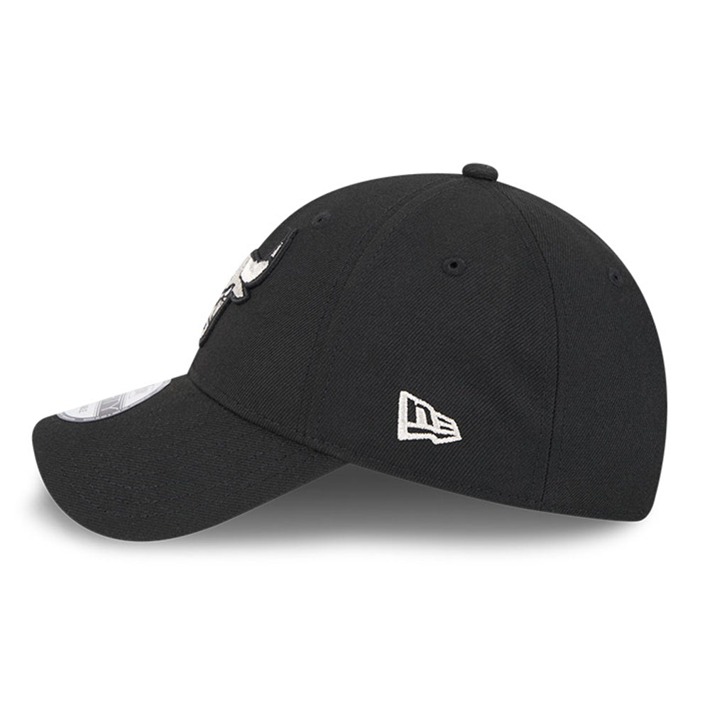 chicago bulls black metallic q325 9forty snapback cap side