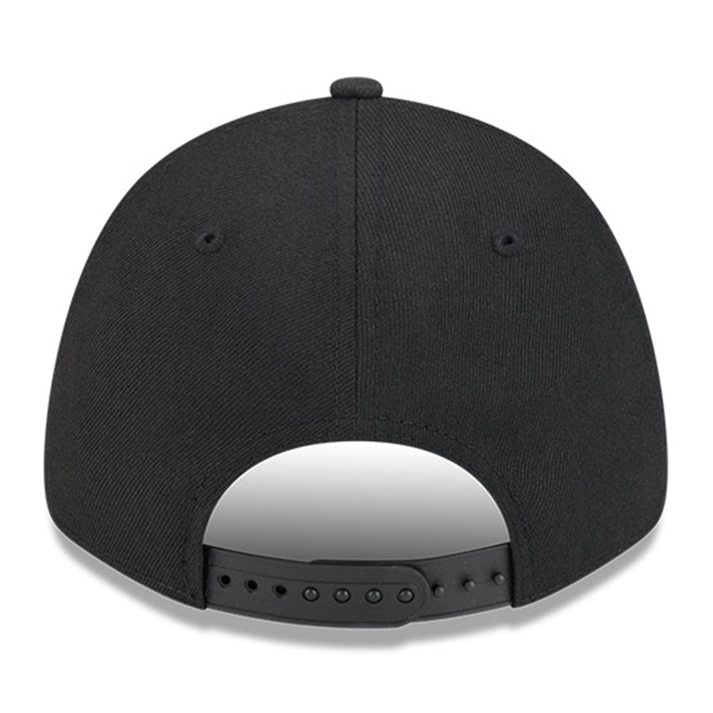 chicago bulls black metallic q325 9forty snapback cap back angle