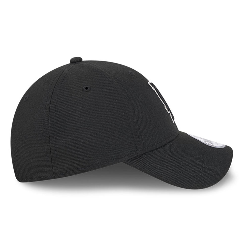 los angeles dodgers black metallic q325 9forty snapback cap other side