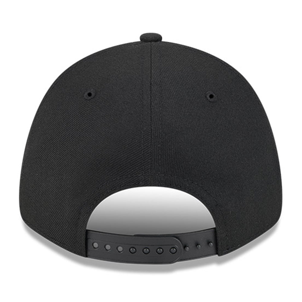 los angeles dodgers black metallic q325 9forty snapback cap back angle