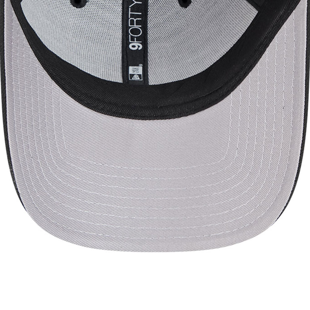 los angeles dodgers black metallic q325 9forty snapback cap detail and color