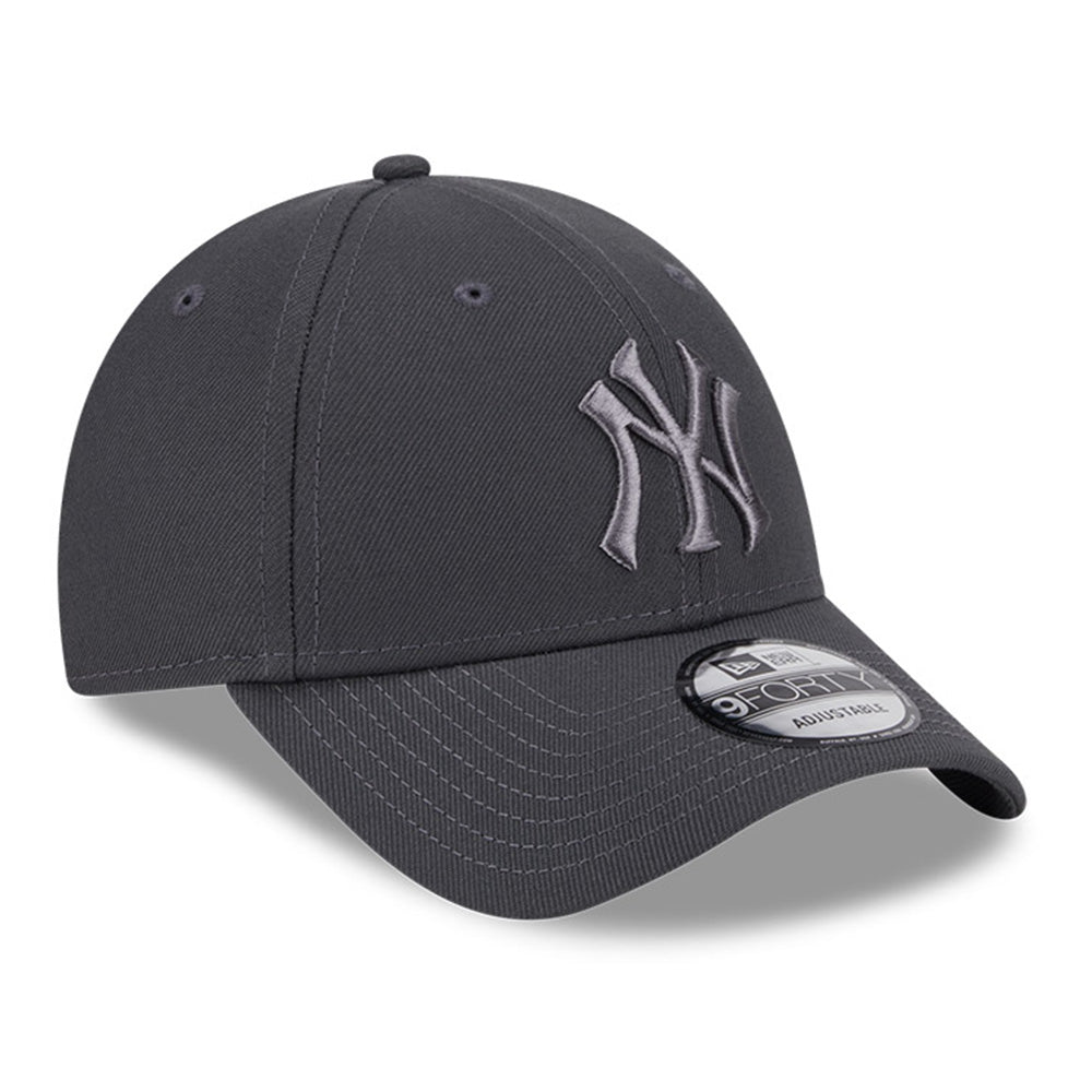 new era new york yankees repreve tonal q325 graphite 9forty snapback cap logo and print