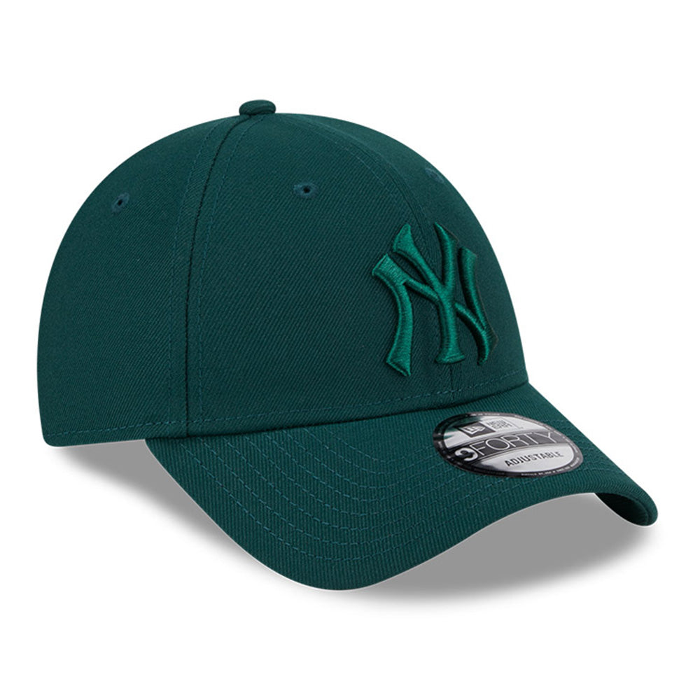 new era new york yankees repreve tonal q325 dark green 9forty snapback cap logo and print