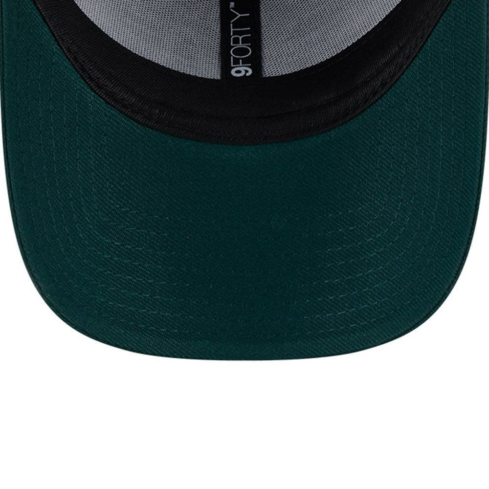 new era new york yankees repreve tonal q325 dark green 9forty snapback cap detail and color