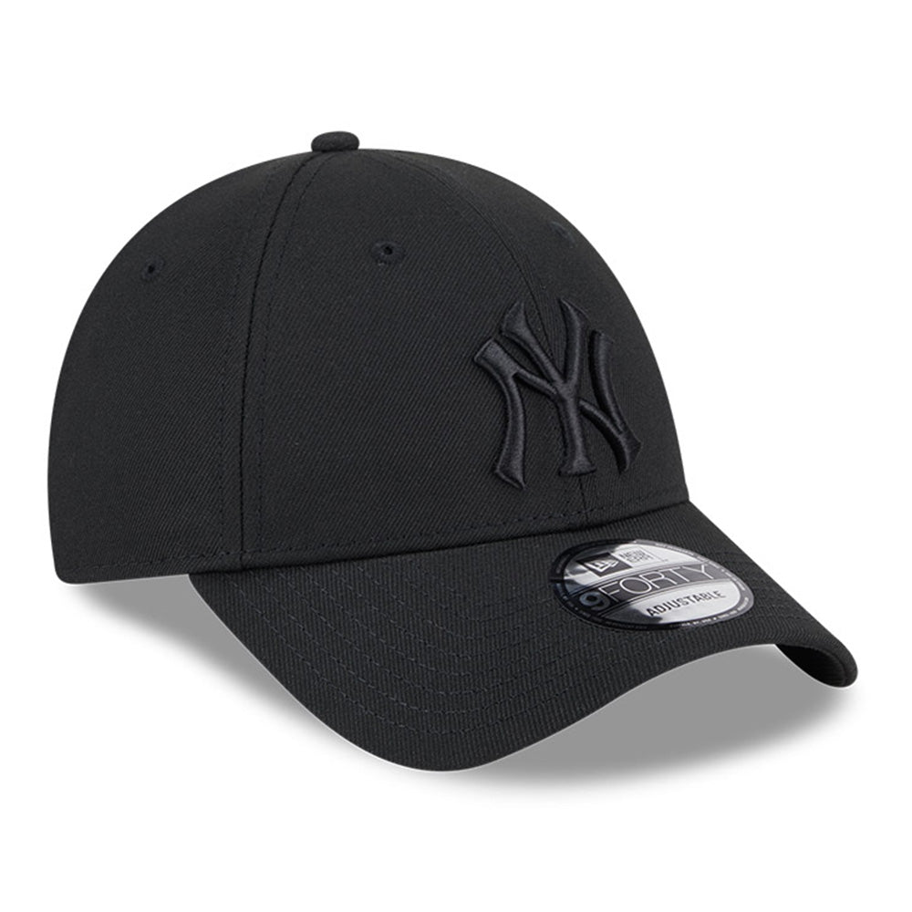 new era new york yankees repreve tonal q325 black 9forty snapback cap logo and print