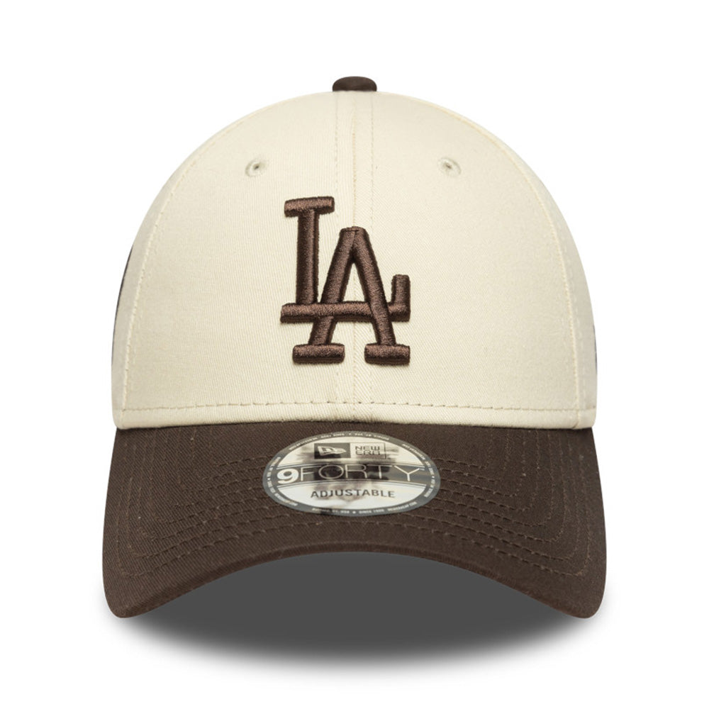 los angeles dodgers side patch light cream 9forty adjustable cap opposite