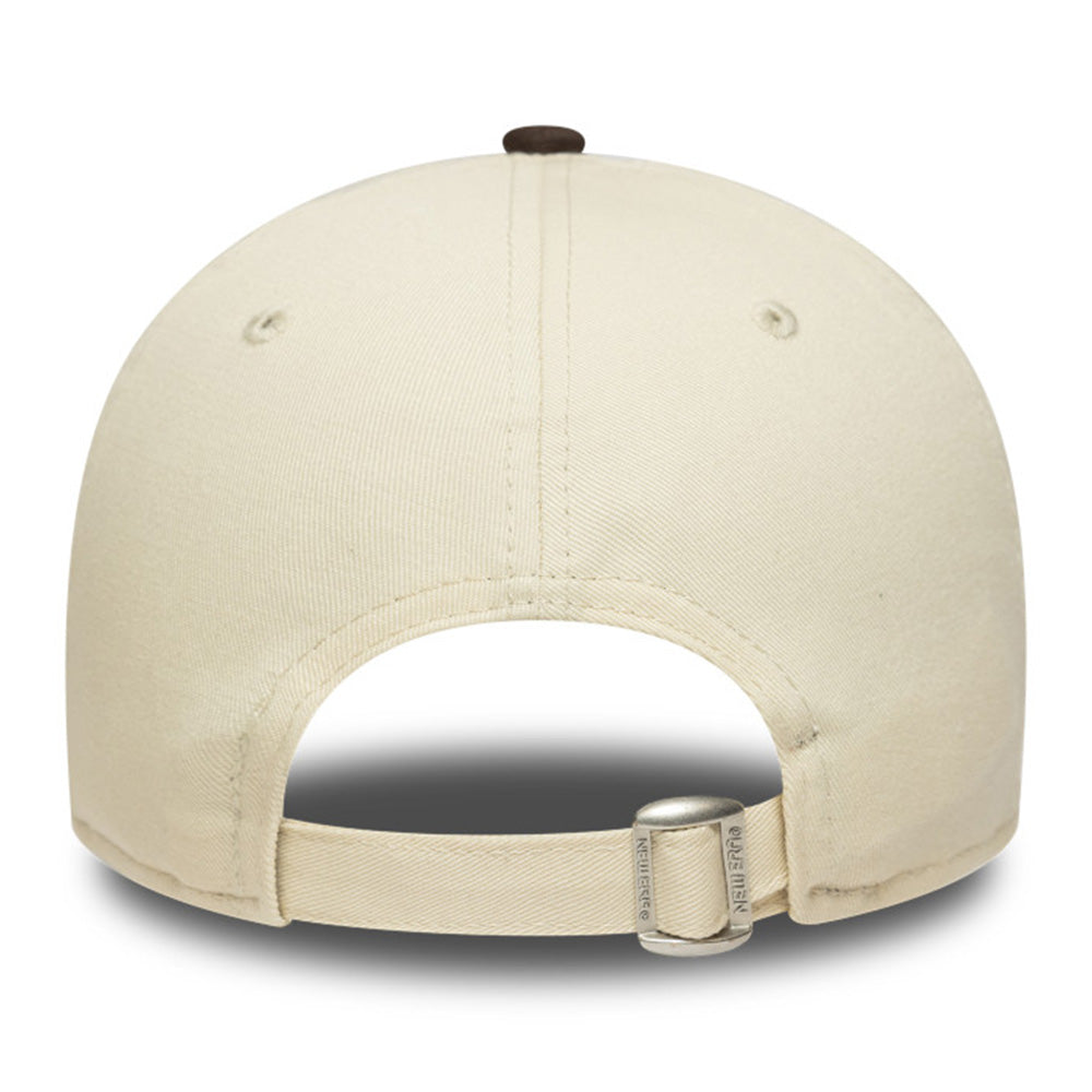 los angeles dodgers side patch light cream 9forty adjustable cap back angle