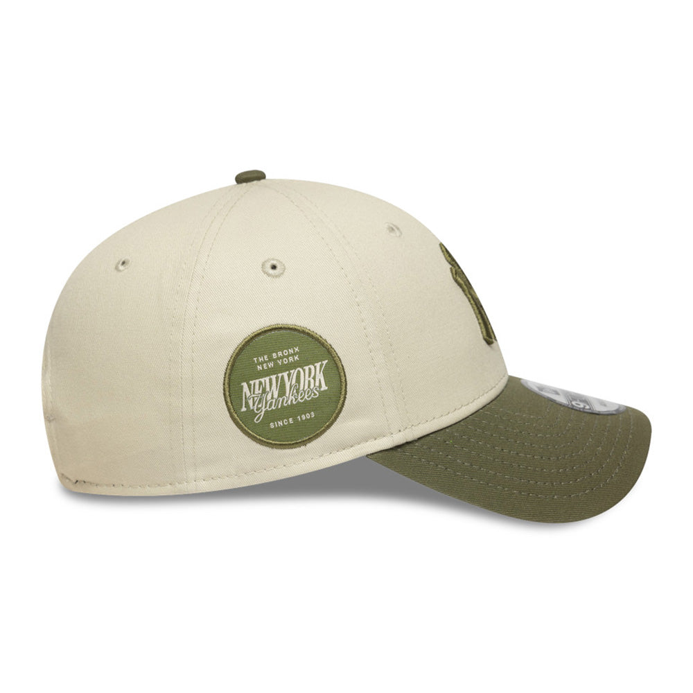 new york yankees side patch stone 9forty adjustable cap side