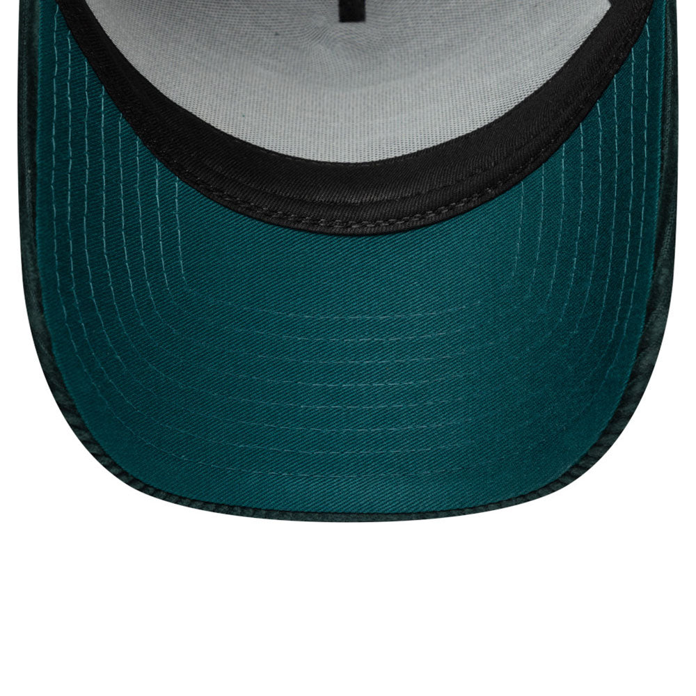 script patch cord deep turquoise 9forty e frame snapback cap detail and color
