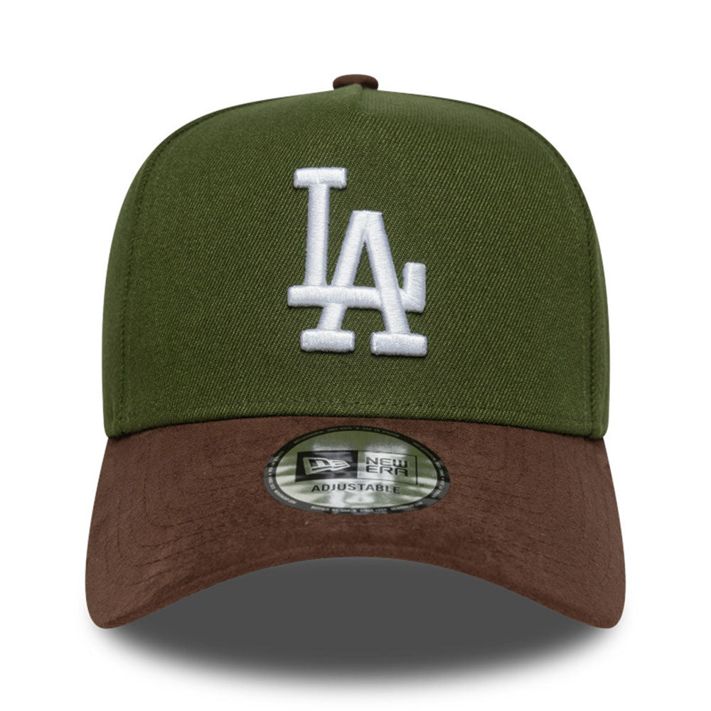 los angeles dodgers suede visor rifle green 9forty e frame snapback cap opposite