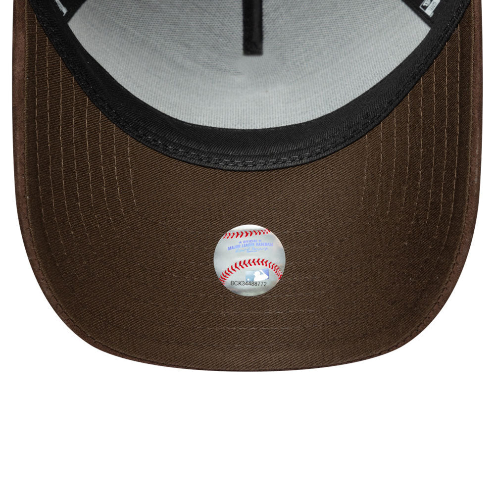 los angeles dodgers suede visor rifle green 9forty e frame snapback cap detail and color