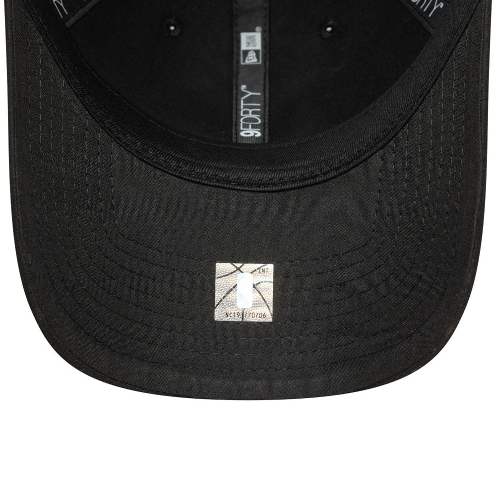 chicago bulls tonal pin black 9forty adjustable cap detail and color