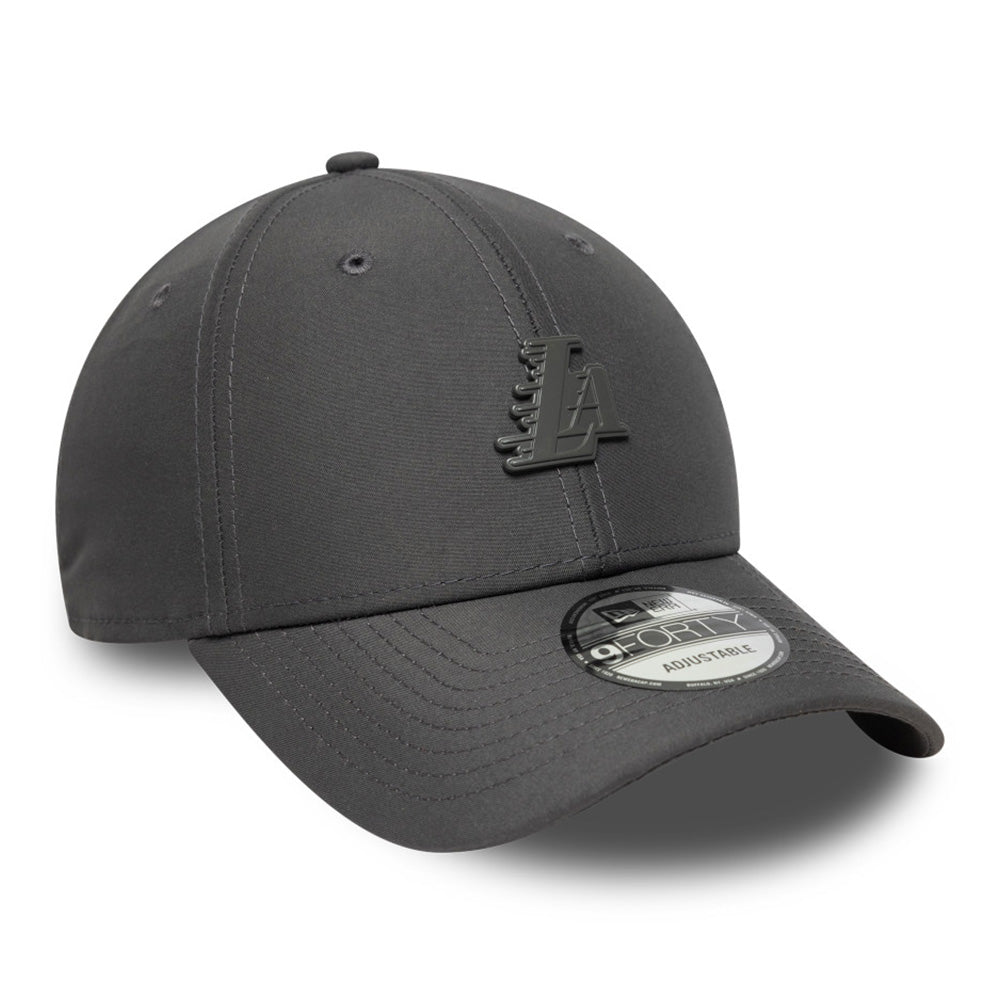 los angeles lakers tonal pin graphite 9forty adjustable cap logo and print