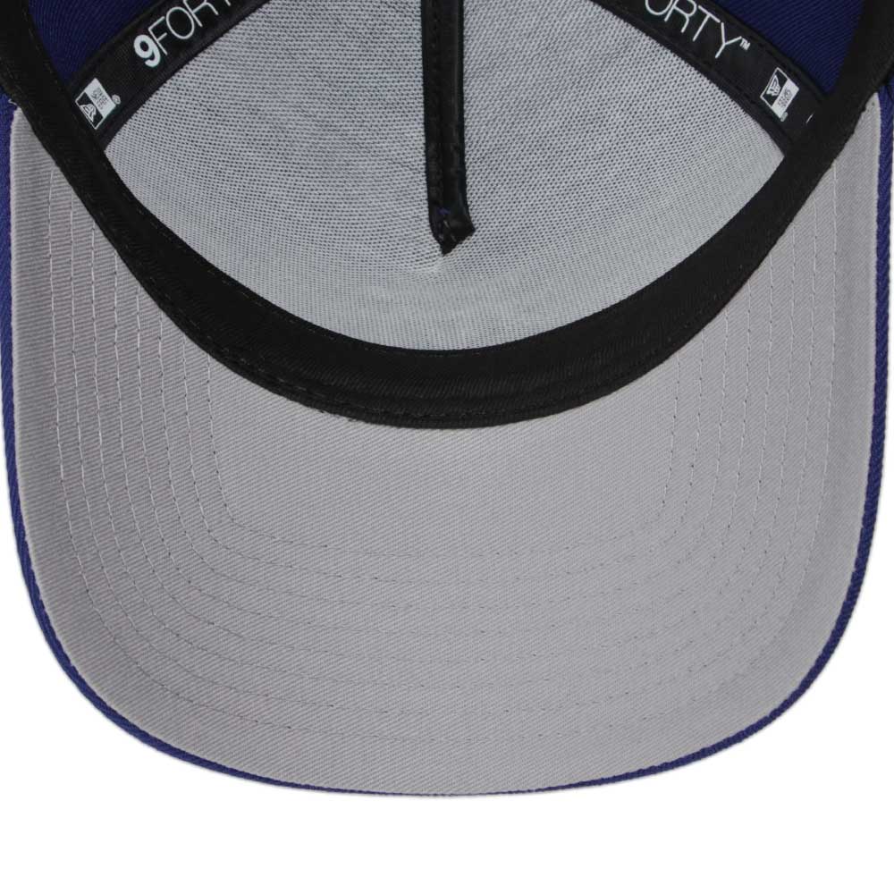 los angeles dodgers mlb upside down dark royal 9forty snapback cap detail and color