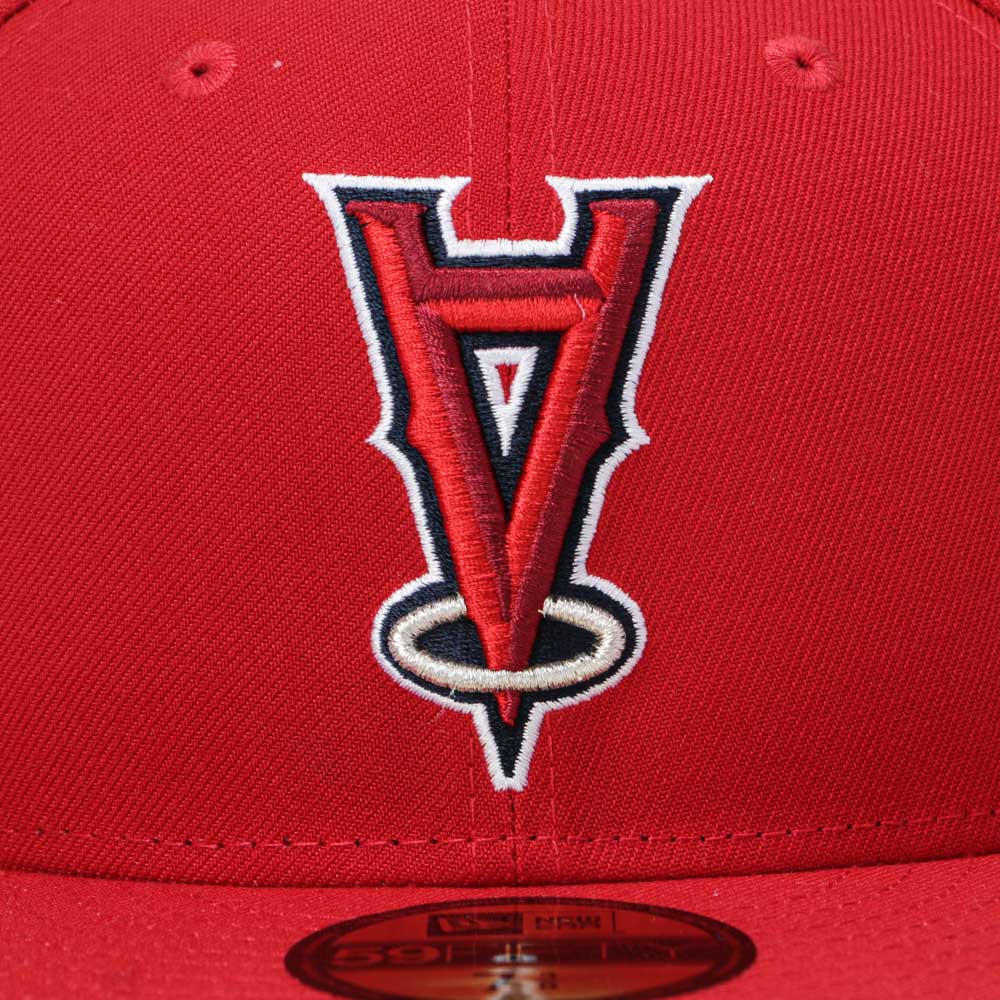 anaheim angels mlb upside down scarlet 59fifty fitted cap other side