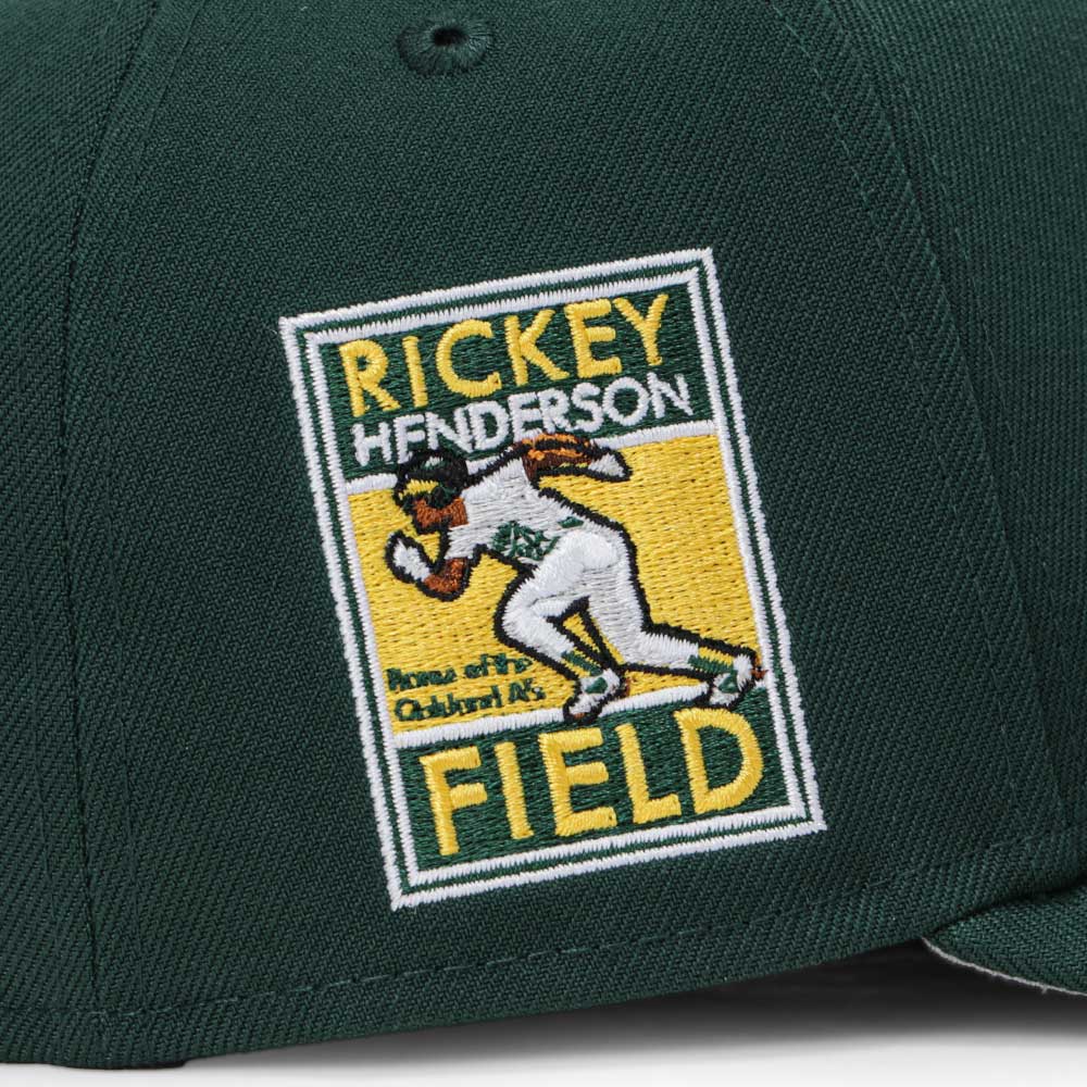 oakland athletics mlb upside down dark green 9forty a frame snapback cap detail and color
