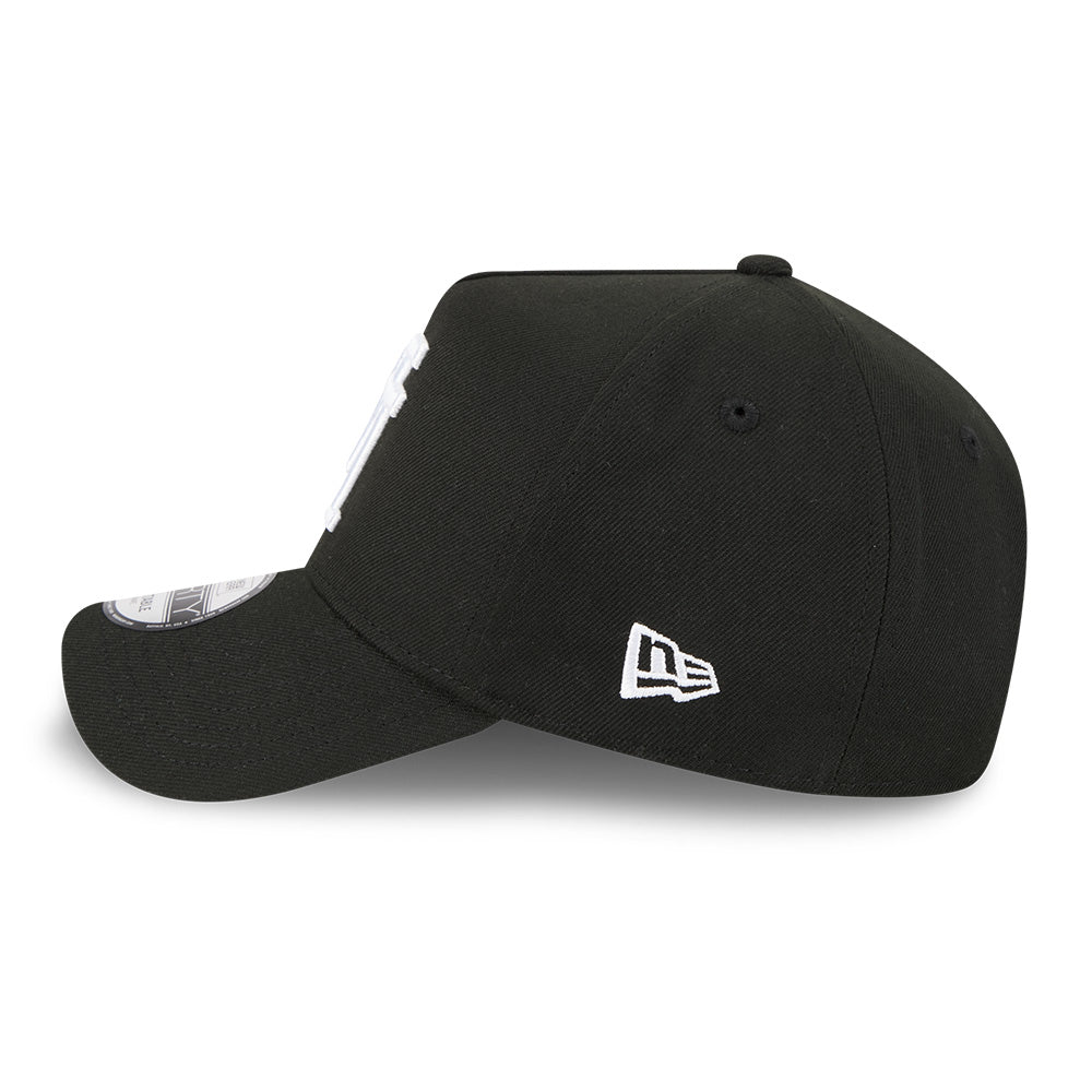 los angeles dodgers upside down 60th anniversary black 9forty a frame adjustable cap other side