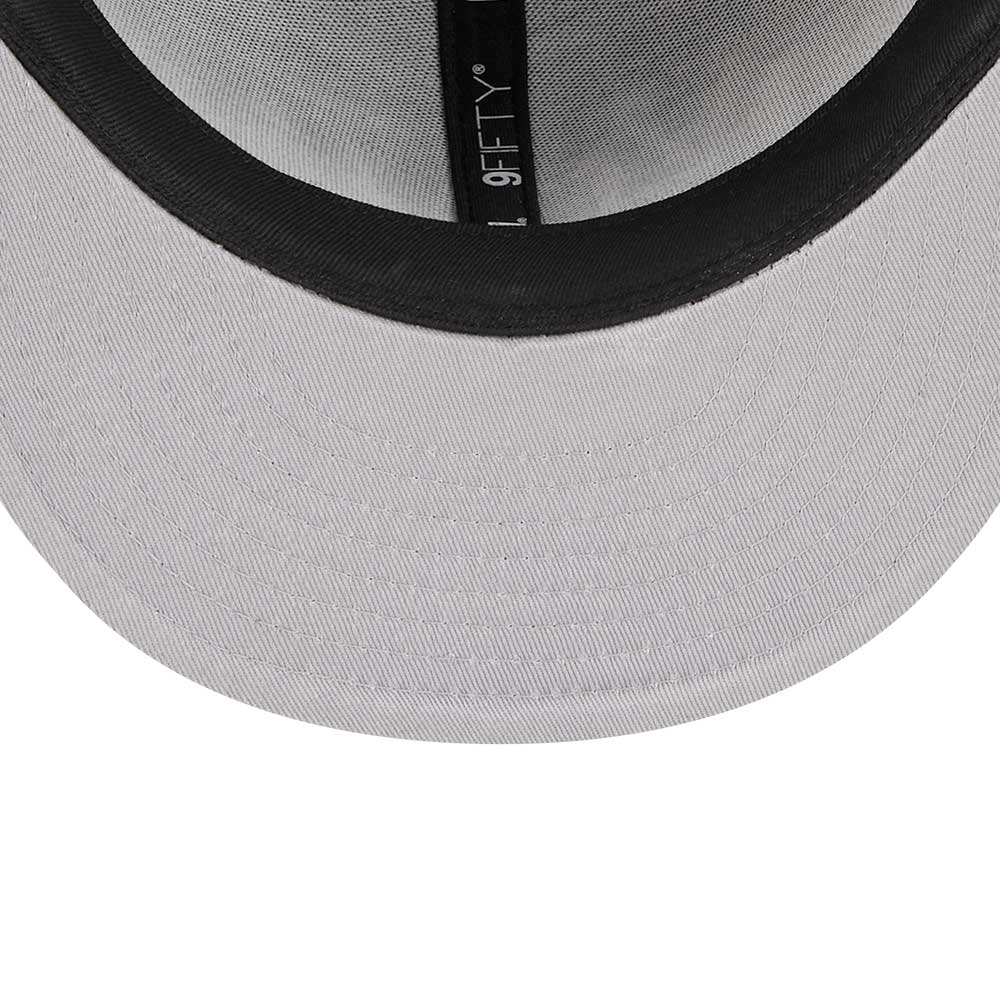 new era new york yankees los angeles dodgers two team black 9fifty snapback cap detail and color