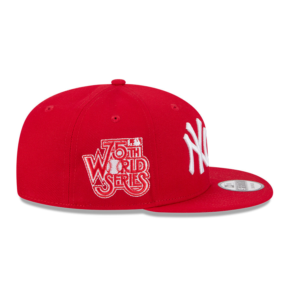new era new york yankees los angeles dodgers two team scarlet 9fifty snapback cap angle