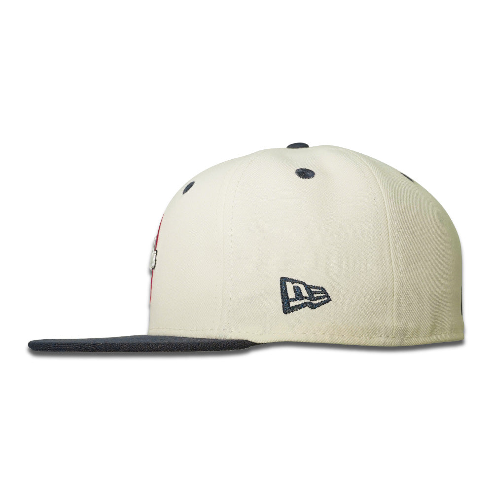 New Era Guam Exclusive Chrome White Navy 59FIFTY Fitted Cap