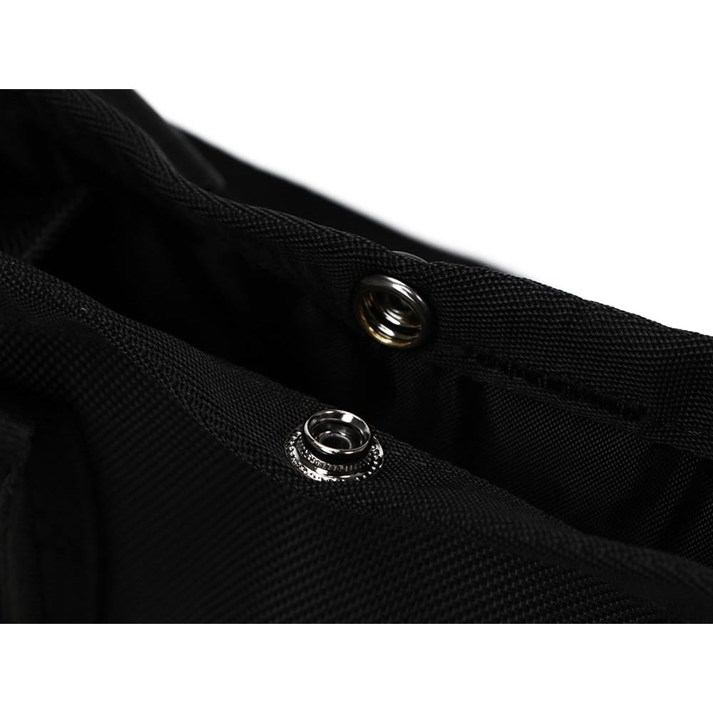 box logo 1680d black mini tote bag