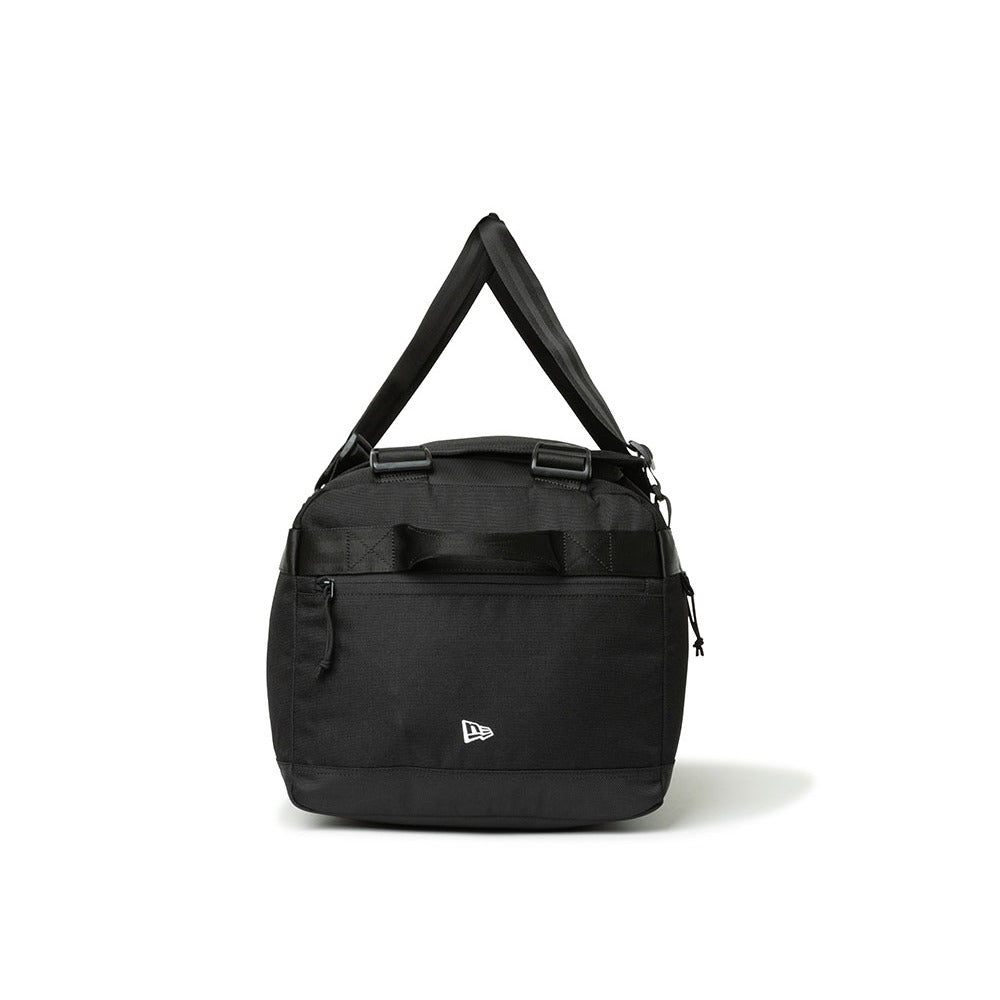 box logo black two way club duffle backpack bag
