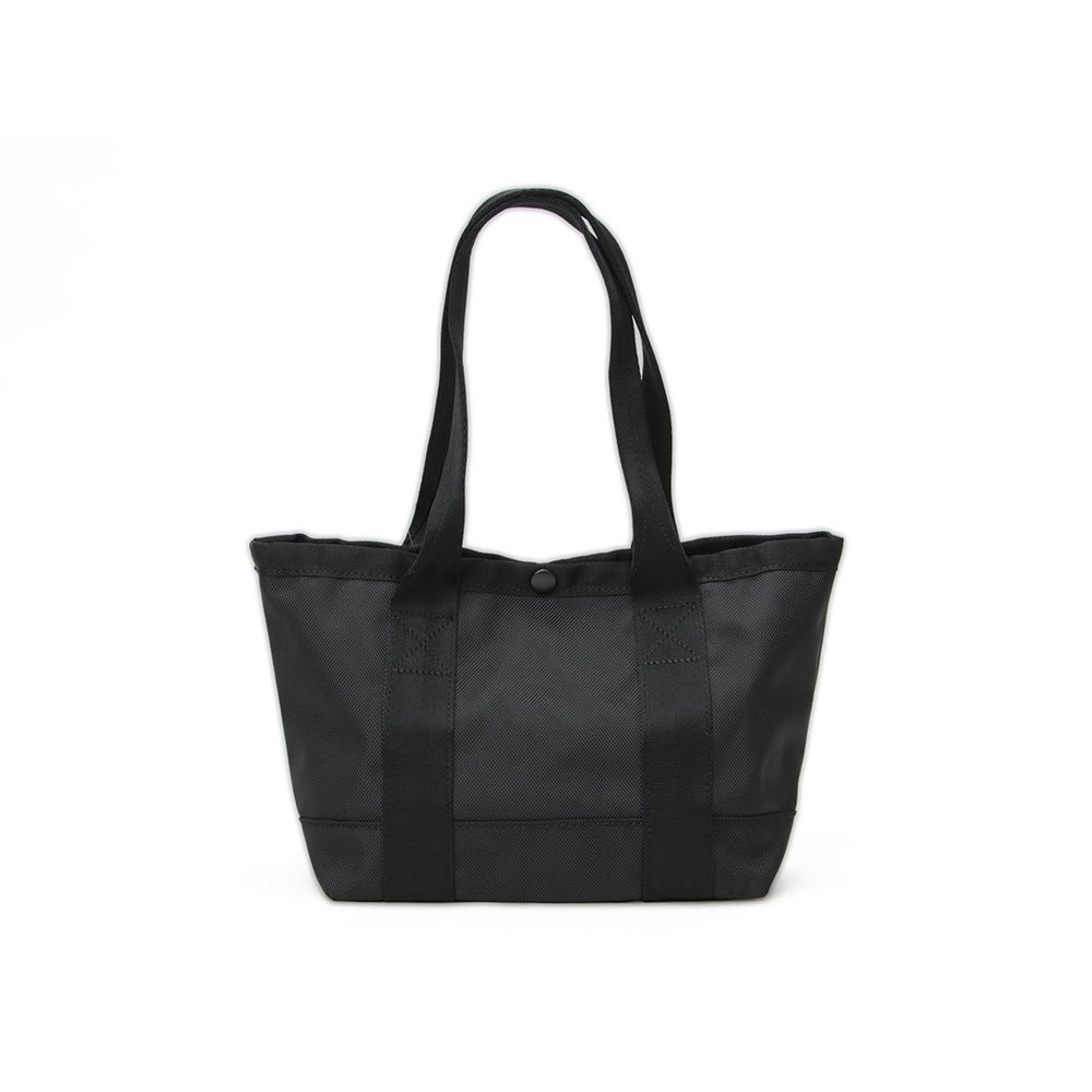 box logo 1680d black mini tote bag side